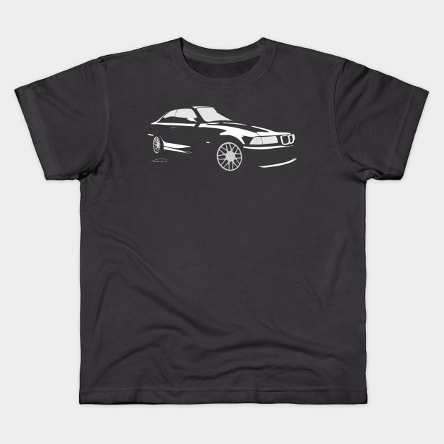 Bmw e36 Kids T-Shirt by Randomart